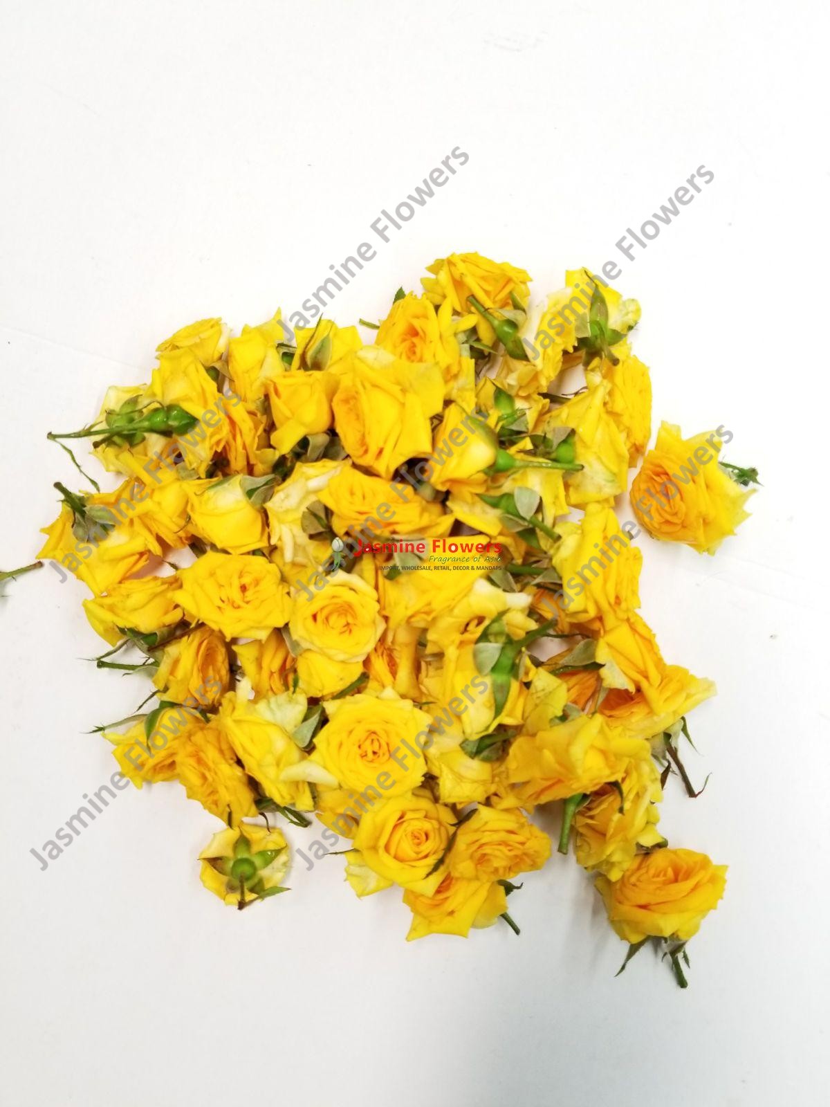 BUTTON ROSE YELLOW
