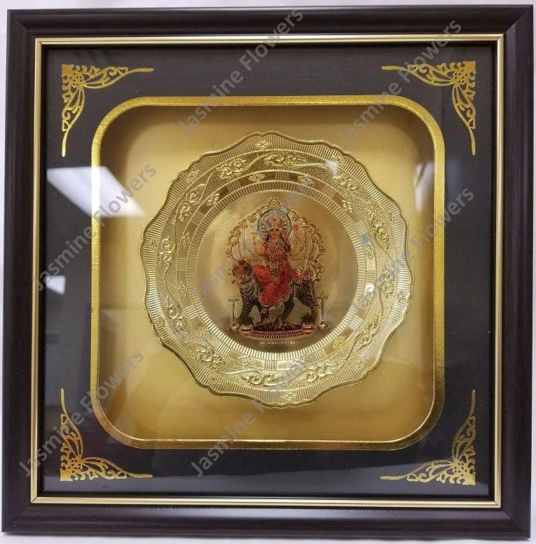 10″ Durga Ma Plate in a case – PL103